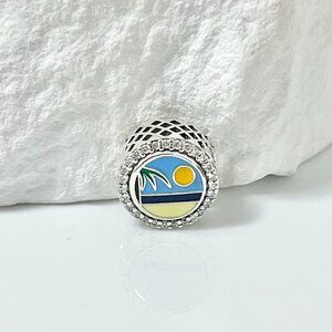 Pandora PUNTA CANA Beach Bead Charm S925 Silver Charm